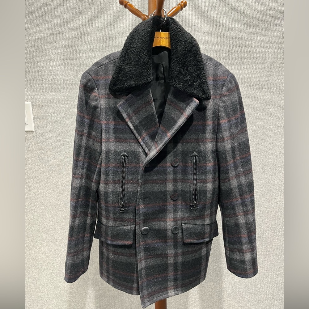 Designer Phillip Lim 2009 Fur Plaid Coat